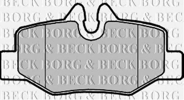 BBP1958 Borg & beck Тормозные колодки дисковые, комплект