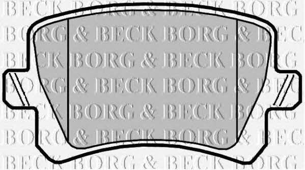 BBP2044 Borg & beck Тормозные колодки дисковые, комплект