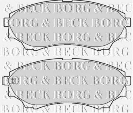 BBP2119 Borg & beck Тормозные колодки дисковые, комплект