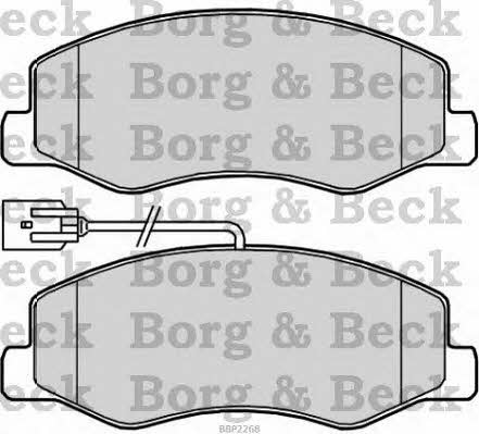 BBP2268 Borg & beck Тормозные колодки дисковые, комплект