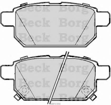 BBP2300 Borg & beck Тормозные колодки дисковые, комплект