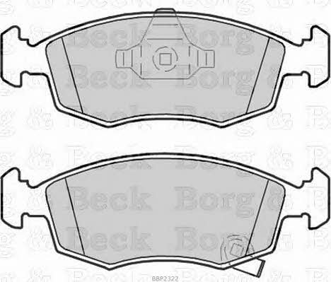 BBP2322 Borg & beck Тормозные колодки дисковые, комплект