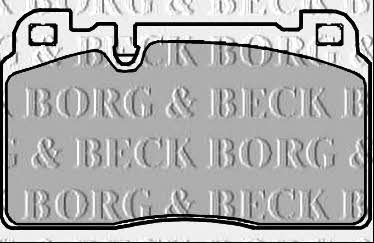 BBP2382 Borg & beck Тормозные колодки дисковые, комплект