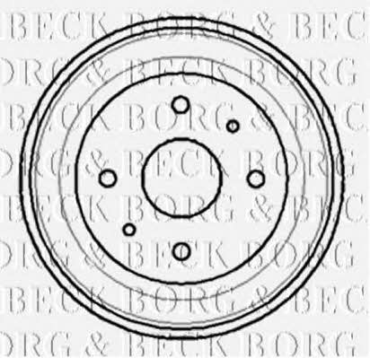 Borg & beck BBR7007 Барабан гальмівний задній BBR7007: Купити в Україні - Добра ціна на EXIST.UA!