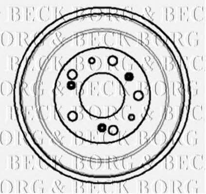 Borg & beck BBR7011 Барабан гальмівний задній BBR7011: Купити в Україні - Добра ціна на EXIST.UA!