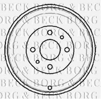 Borg & beck BBR7012 Барабан гальмівний задній BBR7012: Купити в Україні - Добра ціна на EXIST.UA!