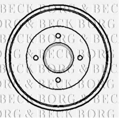Borg & beck BBR7081 Барабан гальмівний задній BBR7081: Купити в Україні - Добра ціна на EXIST.UA!