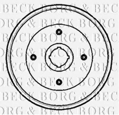 Borg & beck BBR7103 Барабан гальмівний задній BBR7103: Купити в Україні - Добра ціна на EXIST.UA!