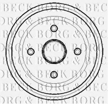 Borg & beck BBR7123 Барабан гальмівний задній BBR7123: Купити в Україні - Добра ціна на EXIST.UA!