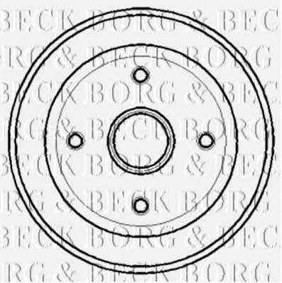 Borg & beck BBR7124 Барабан гальмівний задній BBR7124: Купити в Україні - Добра ціна на EXIST.UA!