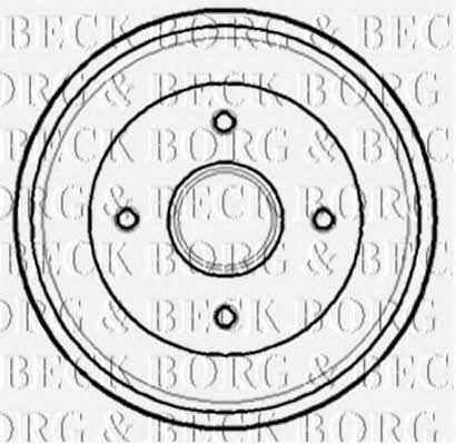 Borg & beck BBR7138 Барабан гальмівний задній BBR7138: Купити в Україні - Добра ціна на EXIST.UA!