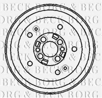 Borg & beck BBR7140 Барабан гальмівний задній BBR7140: Купити в Україні - Добра ціна на EXIST.UA!