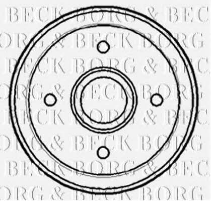 Borg & beck BBR7144 Барабан гальмівний задній BBR7144: Купити в Україні - Добра ціна на EXIST.UA!