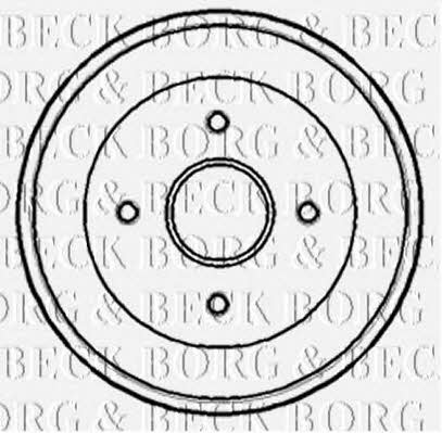 Borg & beck BBR7168 Барабан гальмівний задній BBR7168: Купити в Україні - Добра ціна на EXIST.UA!