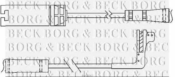 Borg & beck BWL3067 Датчик зносу гальмівних колодок BWL3067: Купити в Україні - Добра ціна на EXIST.UA!