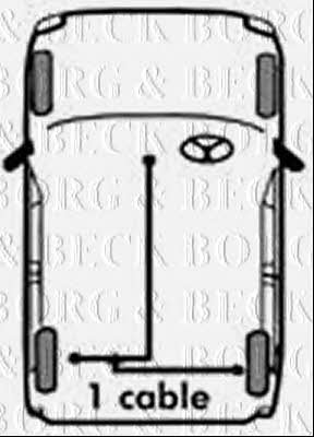 Borg & beck BKB1276 Трос стоянкового гальма, комплект BKB1276: Купити в Україні - Добра ціна на EXIST.UA!