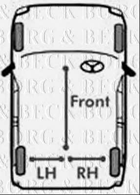 Borg & beck BKB1545 Трос гальма стоянки BKB1545: Купити в Україні - Добра ціна на EXIST.UA!