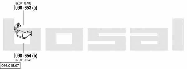 06601507 Bosal Система выпуска отработаных газов