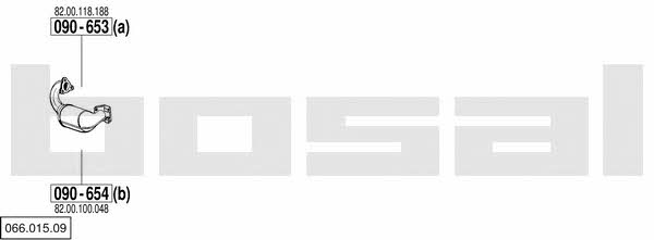 06601509 Bosal Система выпуска отработаных газов