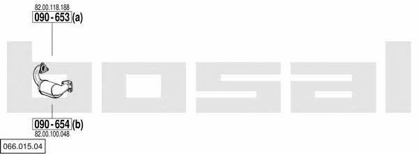 06601504 Bosal Система выпуска отработаных газов