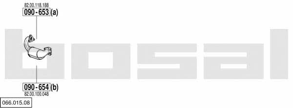 06601508 Bosal Система выпуска отработаных газов