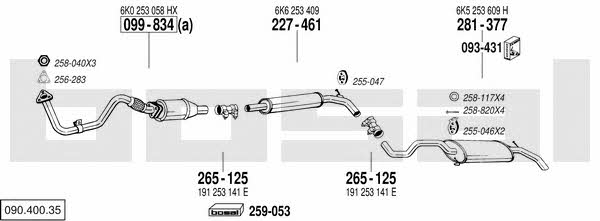 Bosal 090.400.35 Система випуску відпрацьованих газів 09040035: Купити в Україні - Добра ціна на EXIST.UA! 09040035 Bosal Система випуску відпрацьованих газів