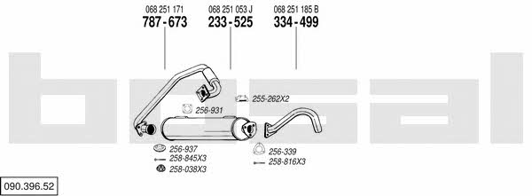 Bosal 090.396.52 Система випуску відпрацьованих газів 09039652: Купити в Україні - Добра ціна на EXIST.UA! 09039652 Bosal Система випуску відпрацьованих газів