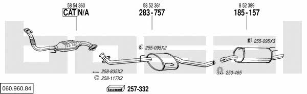 06096084 Bosal Система выпуска отработаных газов