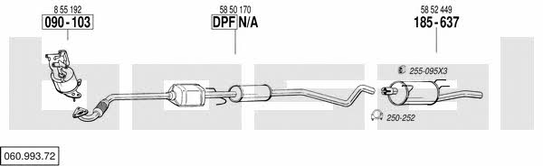 06099372 Bosal Система выпуска отработаных газов