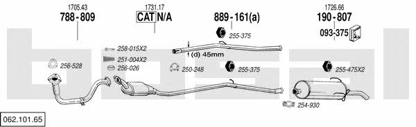 Bosal 062.101.65 Система випуску відпрацьованих газів 06210165: Купити в Україні - Добра ціна на EXIST.UA! 06210165 Bosal Система випуску відпрацьованих газів