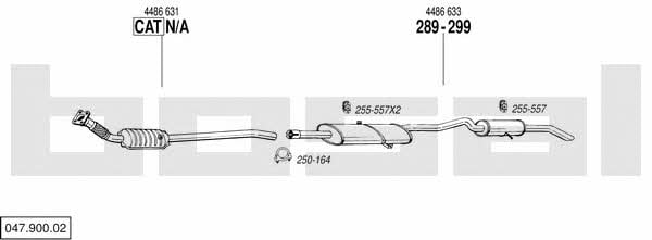 Bosal 047.900.02 Система випуску відпрацьованих газів 04790002: Купити в Україні - Добра ціна на EXIST.UA! 04790002 Bosal Система випуску відпрацьованих газів