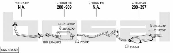 Bosal 066.428.50 Система випуску відпрацьованих газів 06642850: Купити в Україні - Добра ціна на EXIST.UA! 06642850 Bosal Система випуску відпрацьованих газів