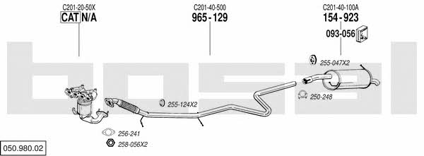 Bosal 050.980.02 Система випуску відпрацьованих газів 05098002: Купити в Україні - Добра ціна на EXIST.UA! 05098002 Bosal Система випуску відпрацьованих газів