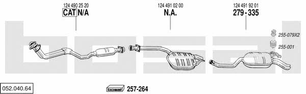 Bosal 052.040.64 Система випуску відпрацьованих газів 05204064: Купити в Україні - Добра ціна на EXIST.UA! 05204064 Bosal Система випуску відпрацьованих газів