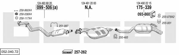 Bosal 052.040.72 Система випуску відпрацьованих газів 05204072: Купити в Україні - Добра ціна на EXIST.UA! 05204072 Bosal Система випуску відпрацьованих газів