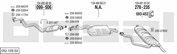 Bosal 052.109.52 Система випуску відпрацьованих газів 05210952: Купити в Україні - Добра ціна на EXIST.UA! 05210952 Bosal Система випуску відпрацьованих газів