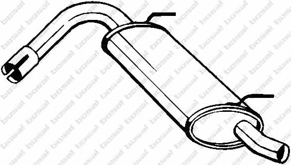 148135 Bosal Глушитель, задняя часть