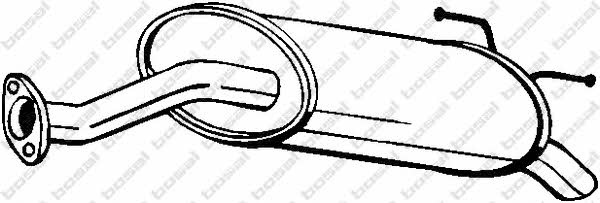 163391 Bosal Глушитель, задняя часть