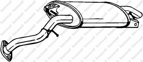 228079 Bosal Глушитель, задняя часть