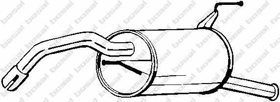 Глушитель основной Тойота: 228145 Bosal Глушитель, задняя часть