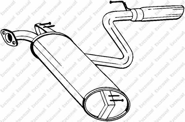 228469 Bosal Глушитель, задняя часть