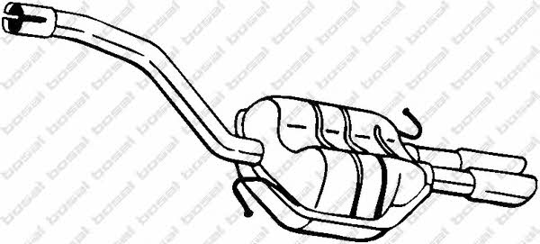 Глушитель выхлопных газов Volkswagen Passat (Фольксваген Пассат): 233155 Bosal Глушитель, задняя часть