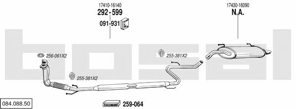 08408850 Bosal Система випуску відпрацьованих газів