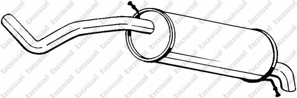 Глушитель выхлопных газов Сеат: 279757 Bosal Глушитель, задняя часть