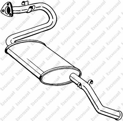 280273 Bosal Глушитель, задняя часть
