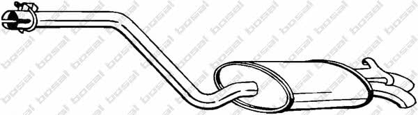 282333 Bosal Глушитель, задняя часть
