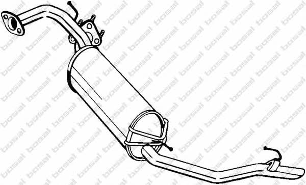 282911 Bosal Глушитель, задняя часть