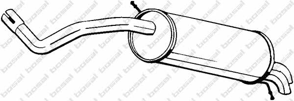 Глушник автомобіля Volkswagen Polo (Фольксваген Поло): 279537 Bosal Глушник, задня частина