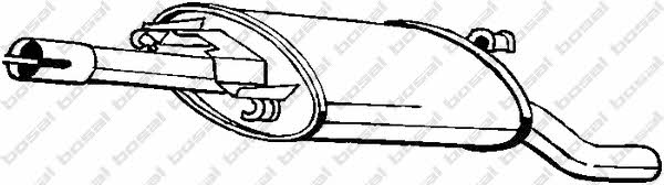 279653 Bosal Глушитель, задняя часть
