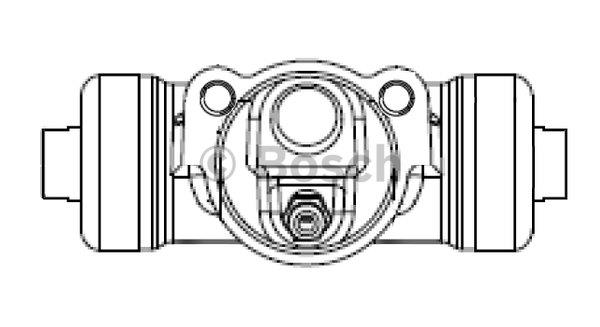 Циліндр гальмівний, колесний Bosch F 026 002 386